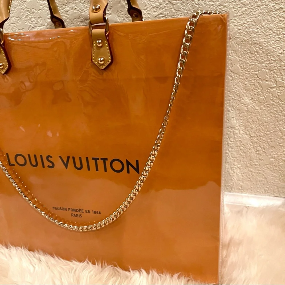Louis Vuitton LV Large Shopping Tote Bag Crossbody Bag with PVC/TPU Cover - Picture 8 of 10